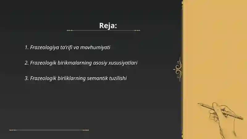 Frazeologiya taʼrifi va mavhumiyati 2