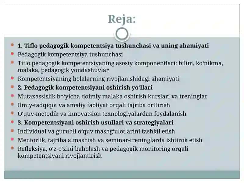 Tiflopedagogik kompetentsiyasi 2