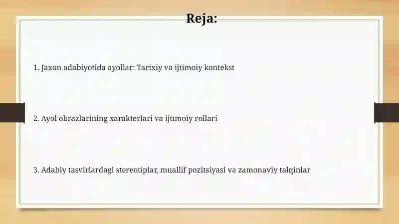 Jaxon adabiyotida ayollar 2