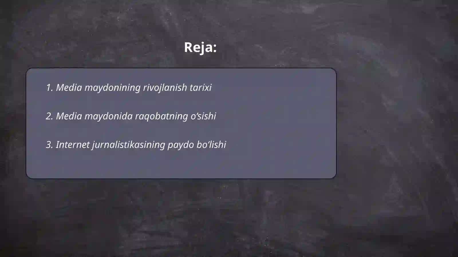 Media maydon tuzilishi va internet jurnalistikasida raqobat muhiti 2