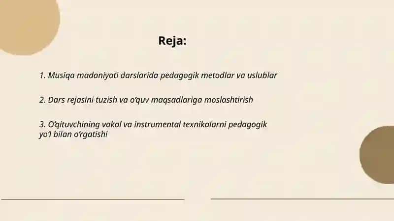 Musiqa madaniyati fani oʻqituvchilarining pedagogik mahorati 2
