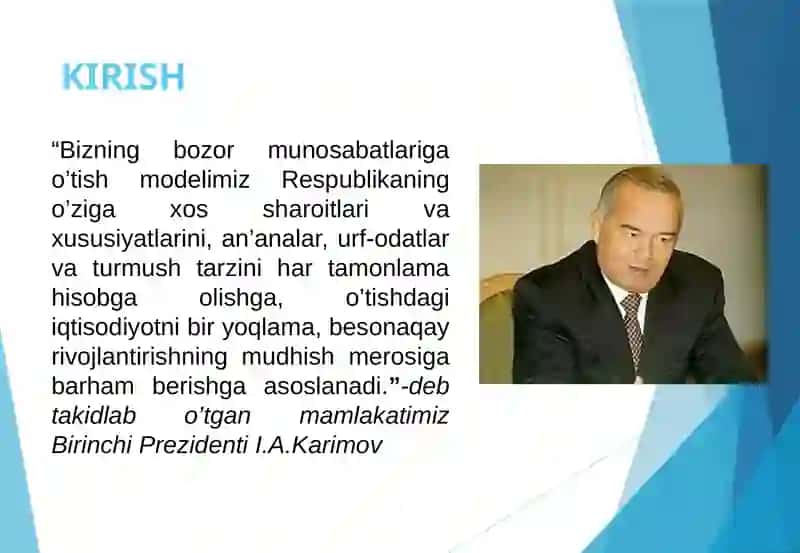 BOZOR IQTISODIYOTIGA O‘TISH DAVRI VA UNING O‘ZBEKISTONDAGI XUSUSIYATLARI 2