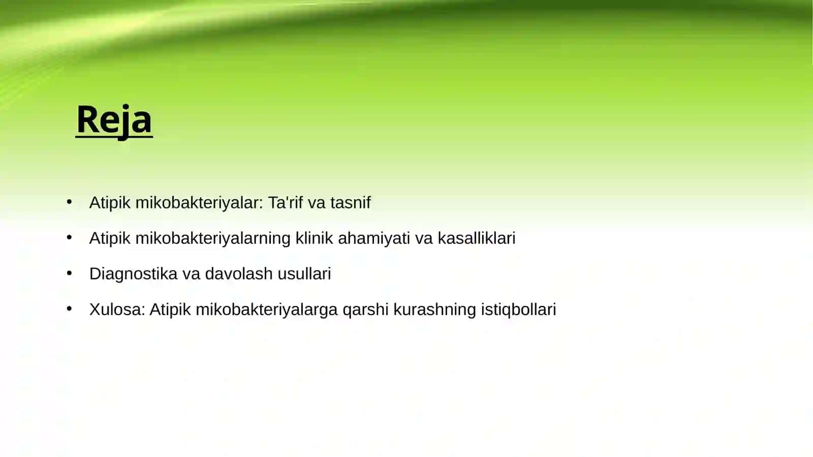 Atipik mikrobakteritalar va ularni ahamiyati 2