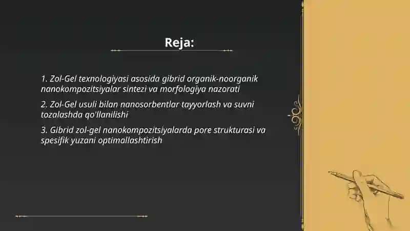 Zol-Gel texnologiyasi 2