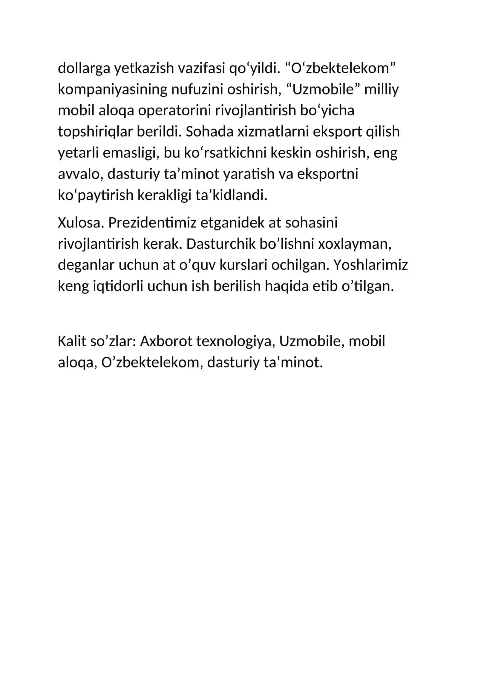 AT sohasidagi yangiliklar 2