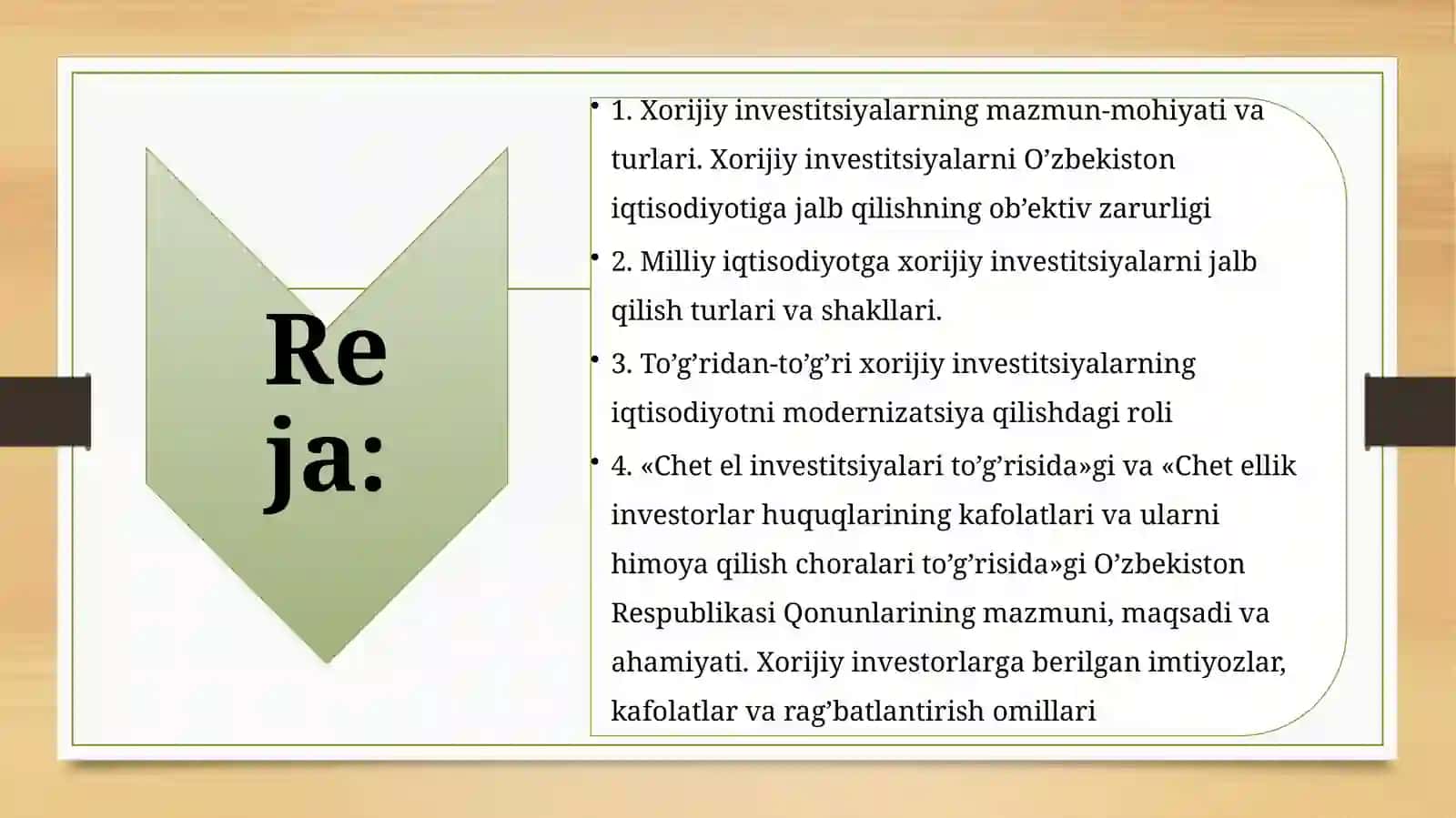 Iqtisodiyotni rivojlantirishda investitsiyalarni roli 2