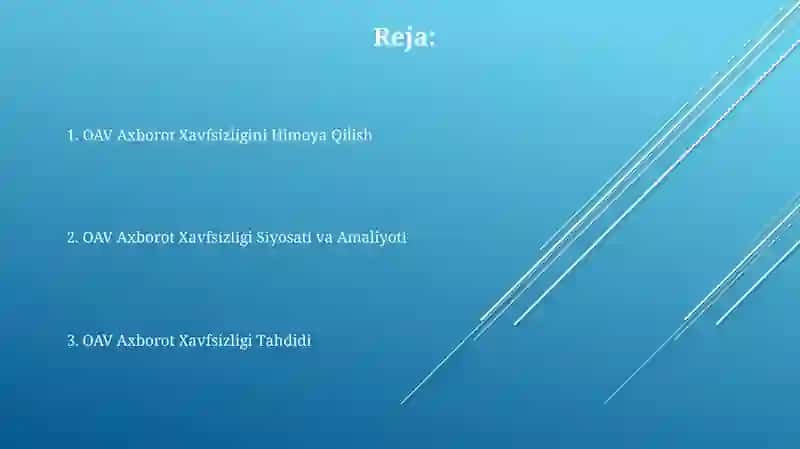 OAV Axborot Xavfsizligi 2
