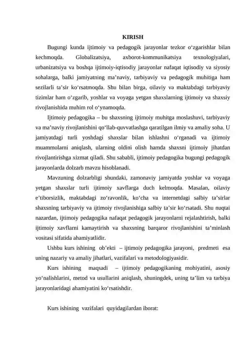 Ijtimoiy pedagogikaga kirish 2