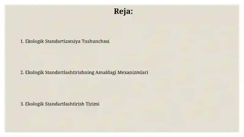Ekologik Standartlashtirishning Kelajagi va Taraqqiyoti 2