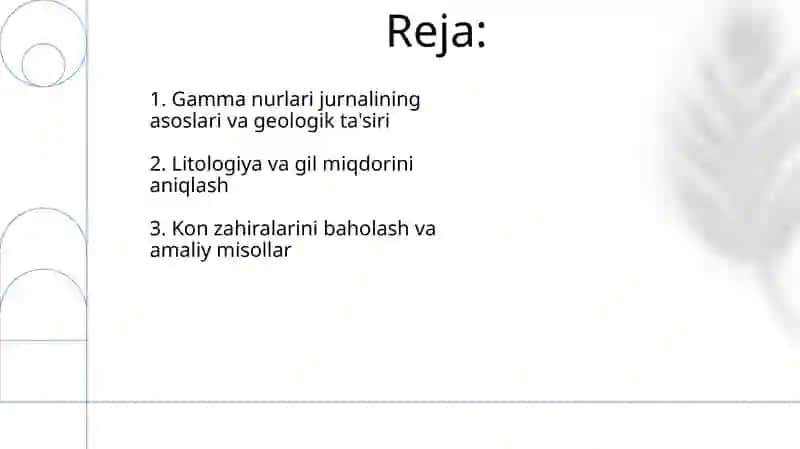 Gamma karotaj ma’lumotlarini talqin qilish 2