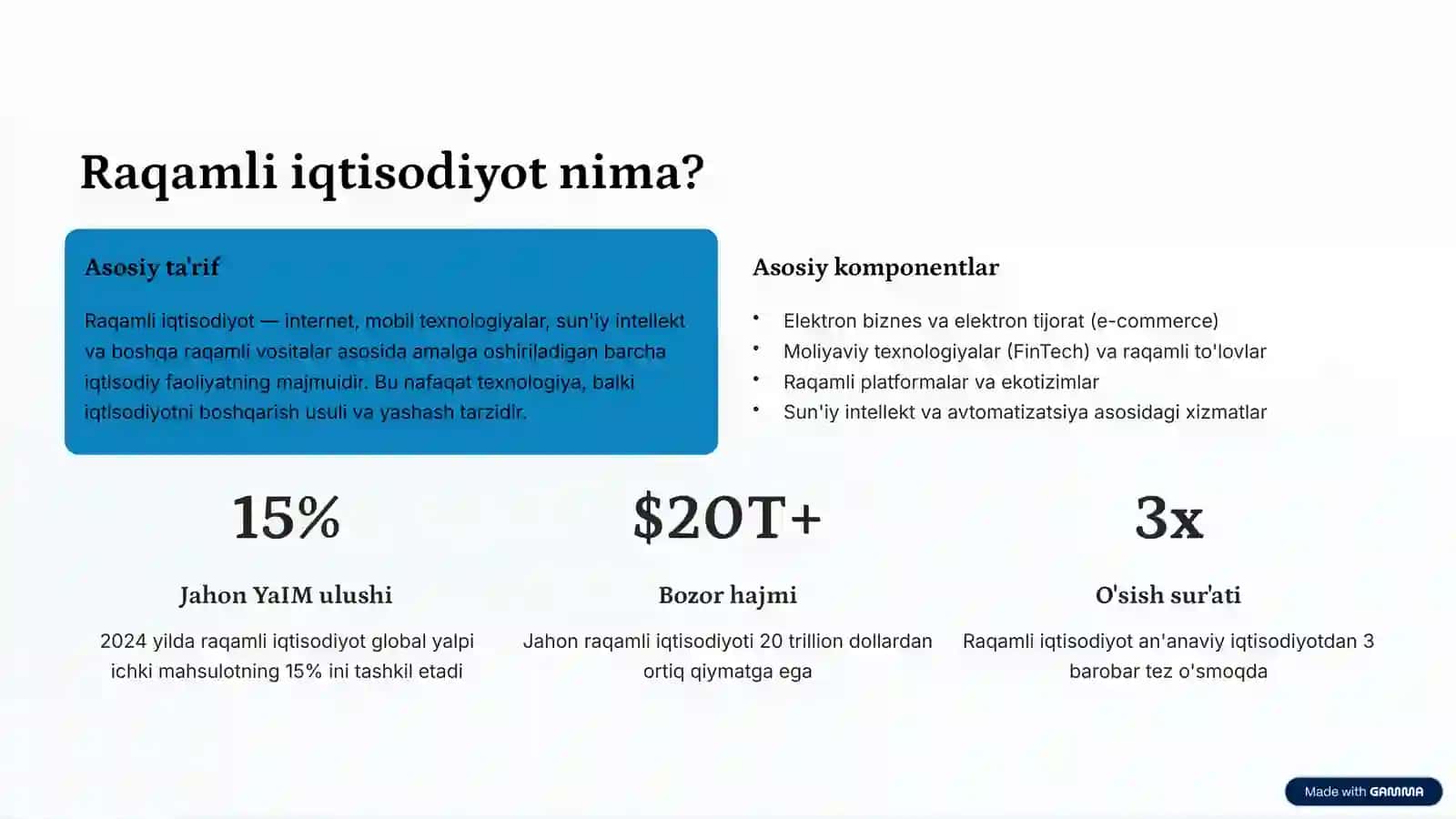 Raqamli iqtisodiyot: Rivojlanish bosqichlari va istiqbollari 2
