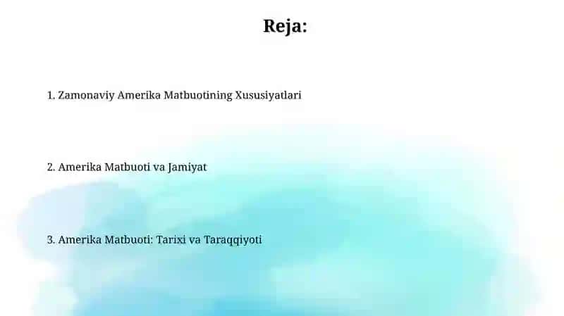 AQSh matbuoti 2