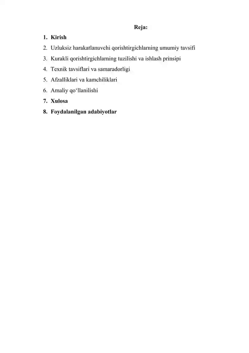 zluksiz harakatlanuvchi kurakli qorishtirgichlar.. 2
