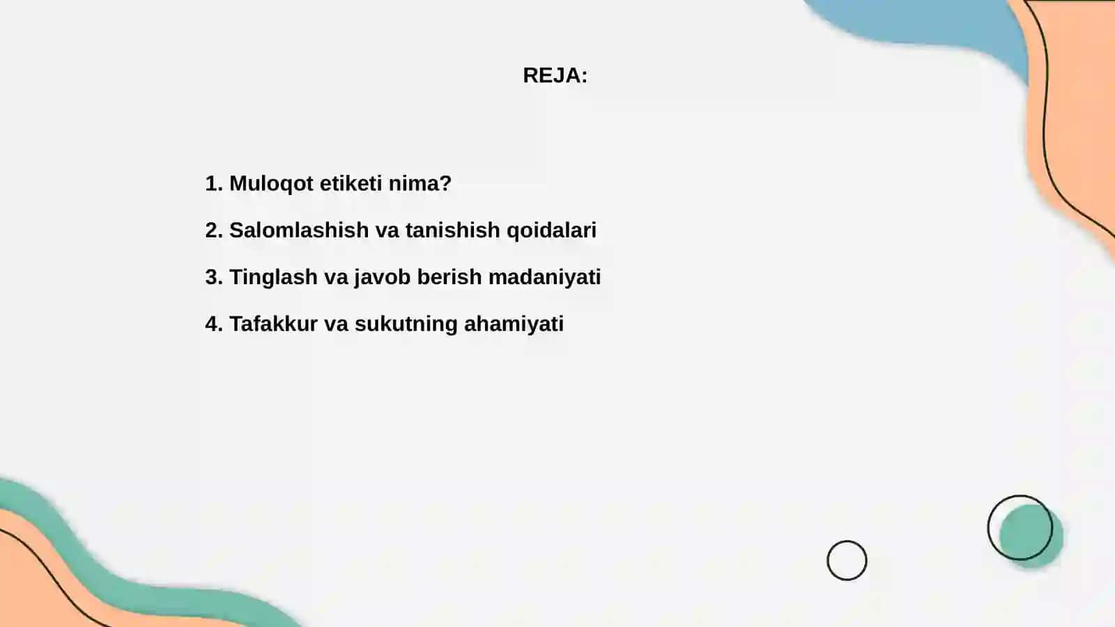 Muloqot etiketi 2