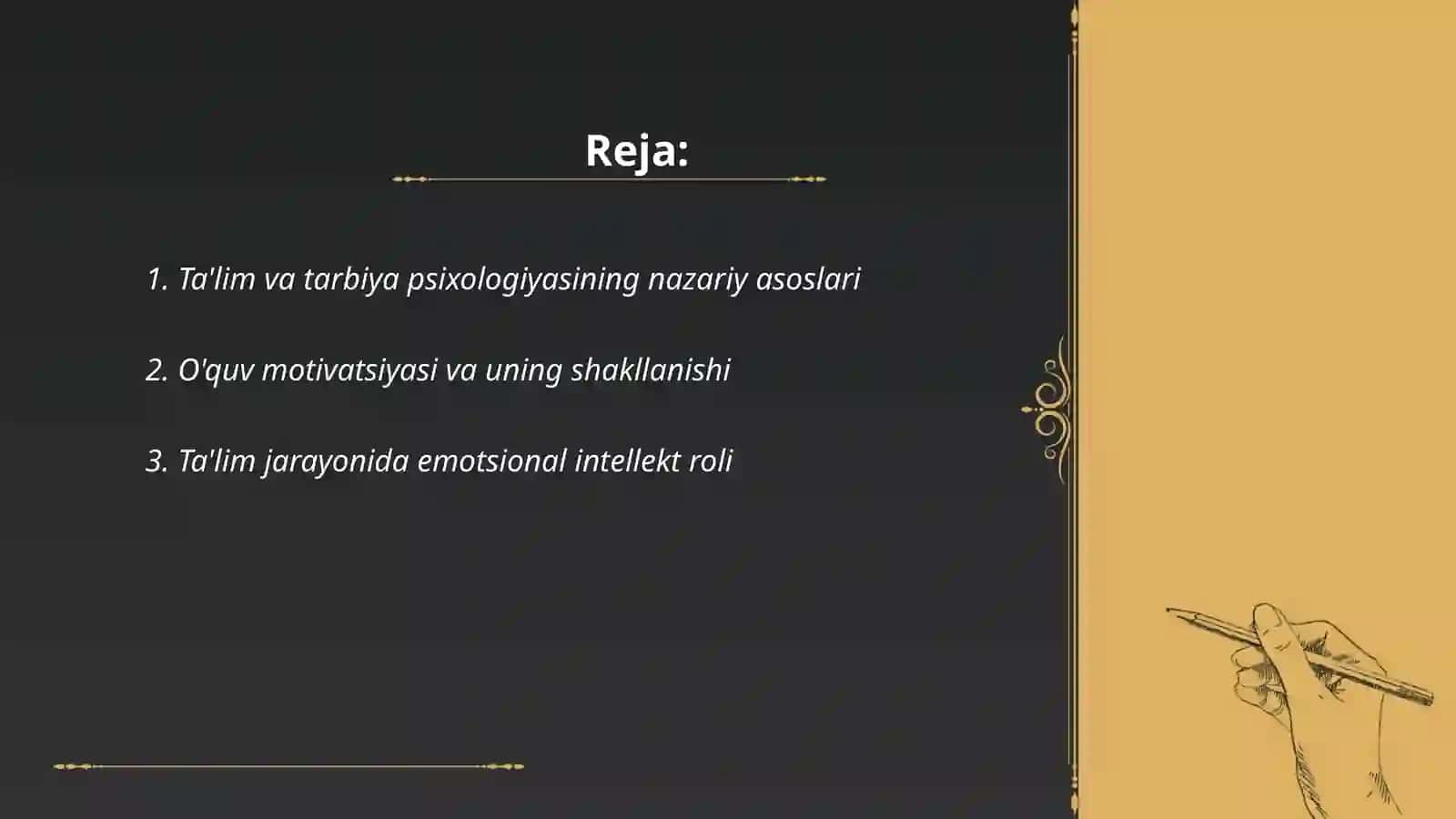 Talim va Tarbiya psixologiyasi 2