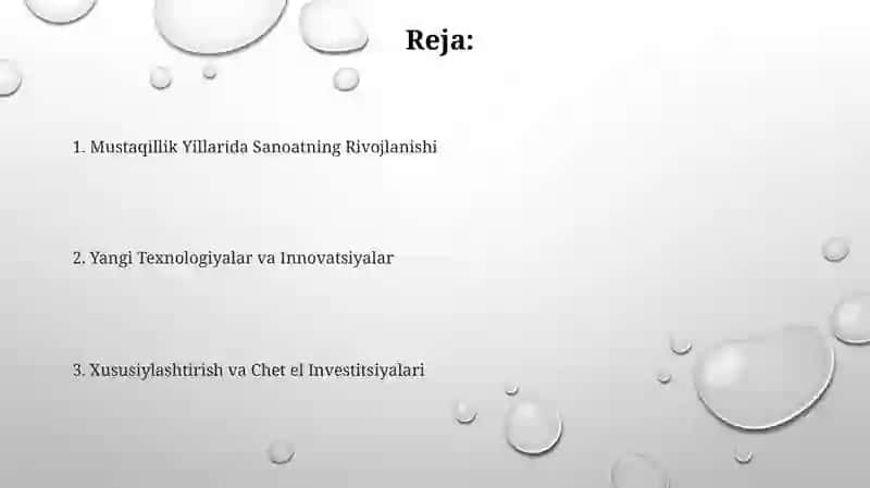 Mustaqillik Yillarida Sanoatning Rivojlanishi 2