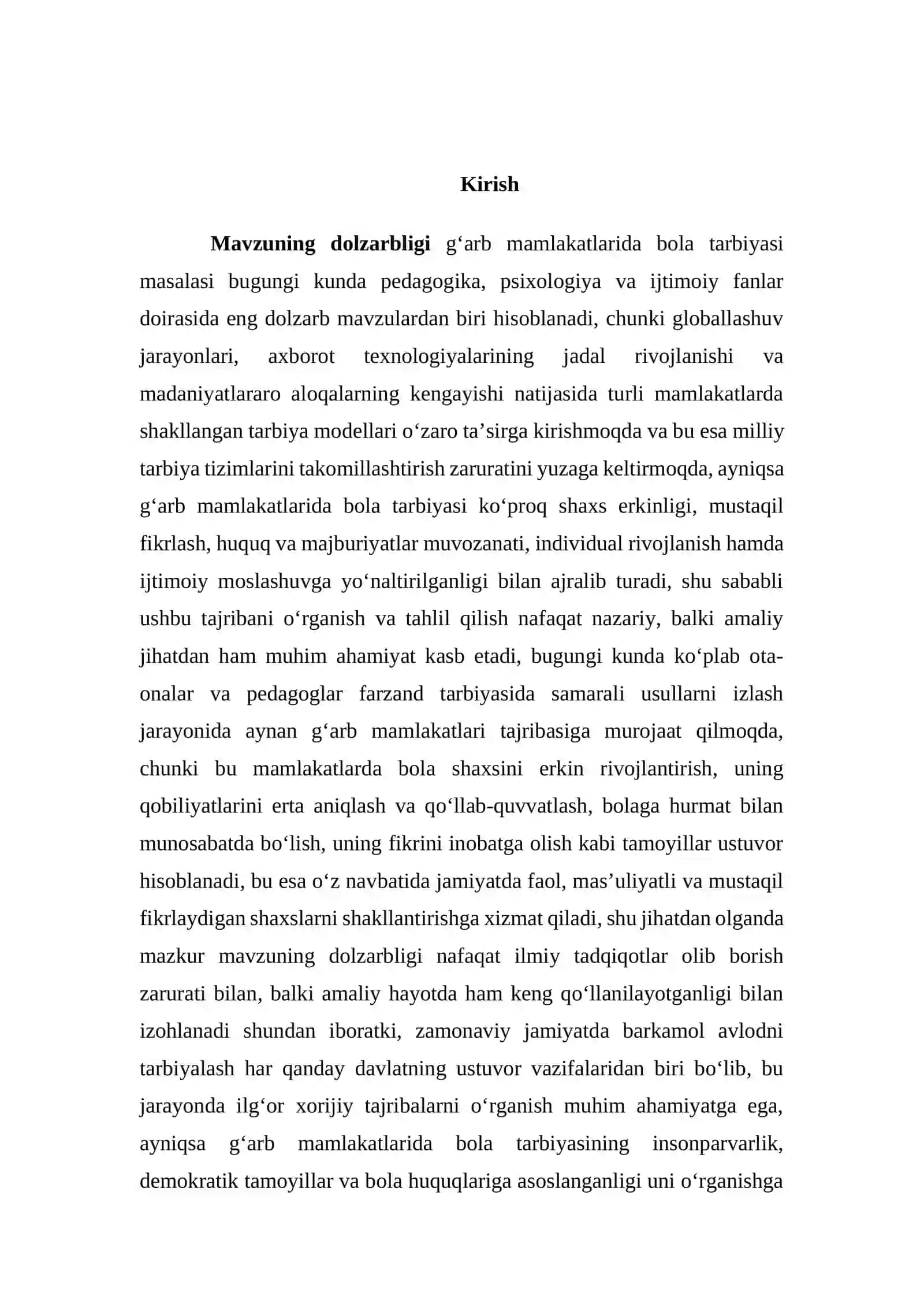G‘arb mamlakatlarida bola tarbiyasi 2