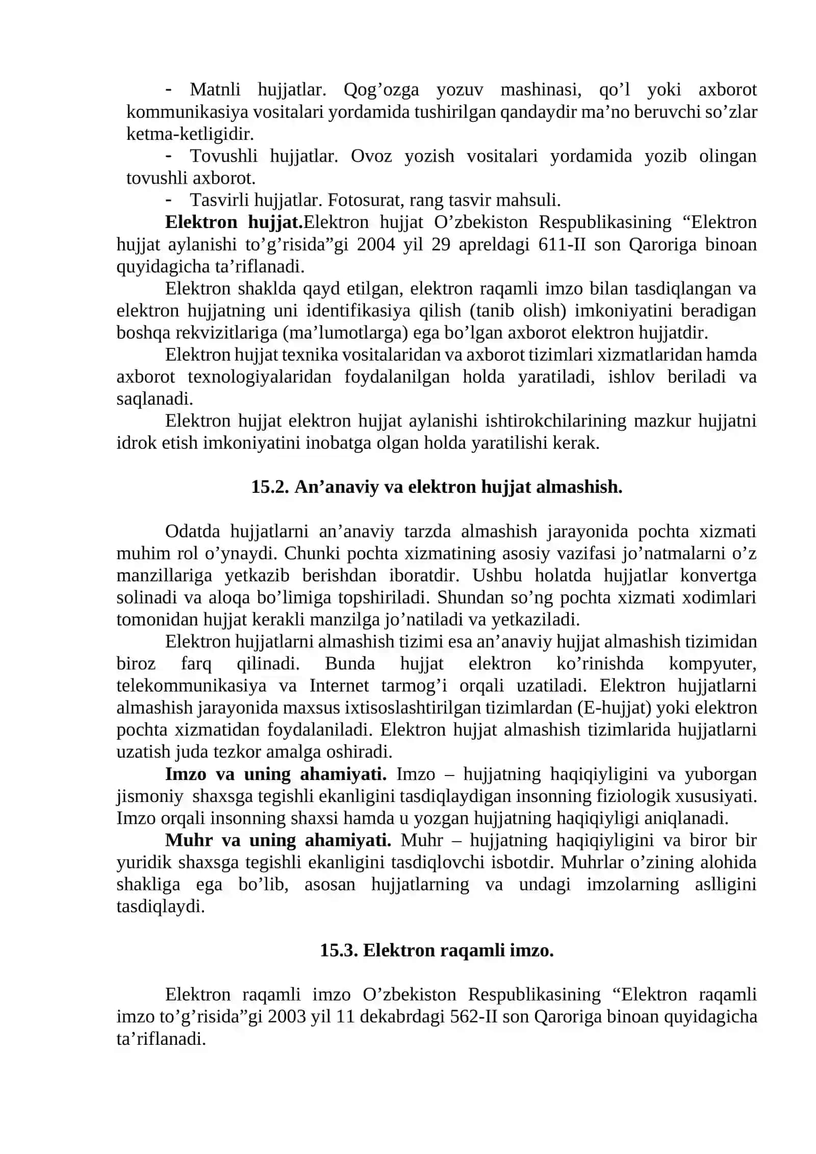 Elektron raqamli imzo va undan foydalanish texnologiyalari 2