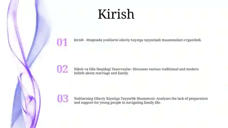 Yoshlarning Oilaviy Xayotiga Tayyorlik Muammosi 2