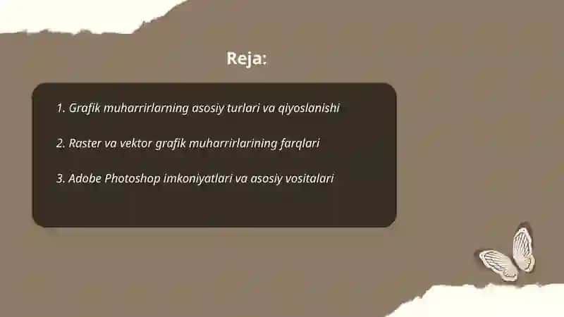Grafik muharrirlar va ularning imkoniyatlari 2