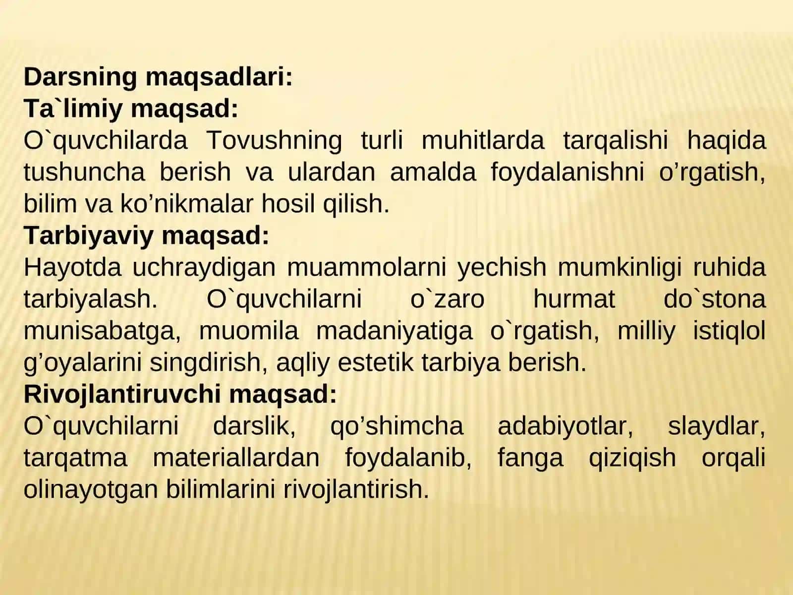 Tovushning turli muhitlarda tarqalishi 2