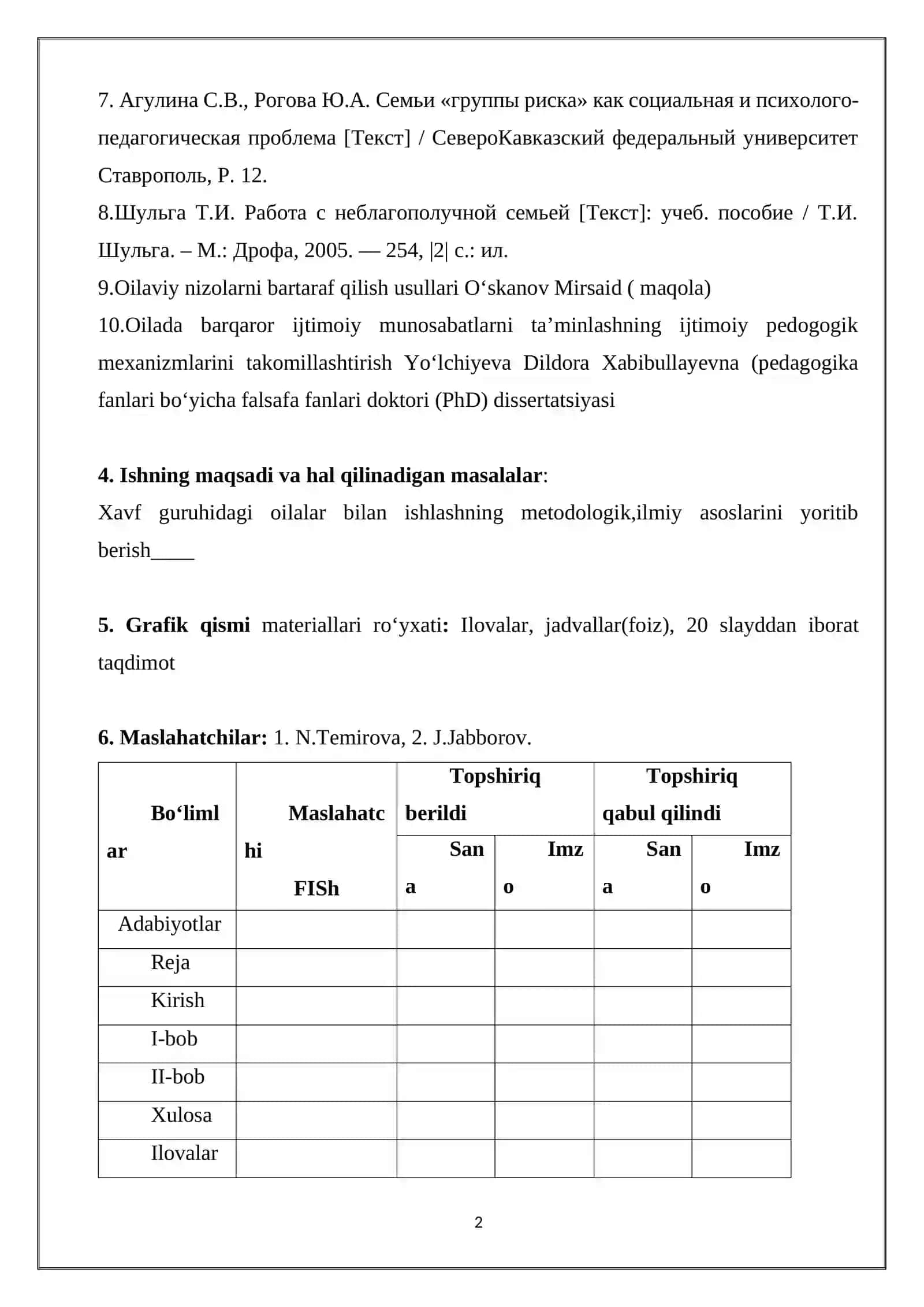 XAVF GURUHIDAGI OILALAR BILAN IJTIMOIY ISH 2