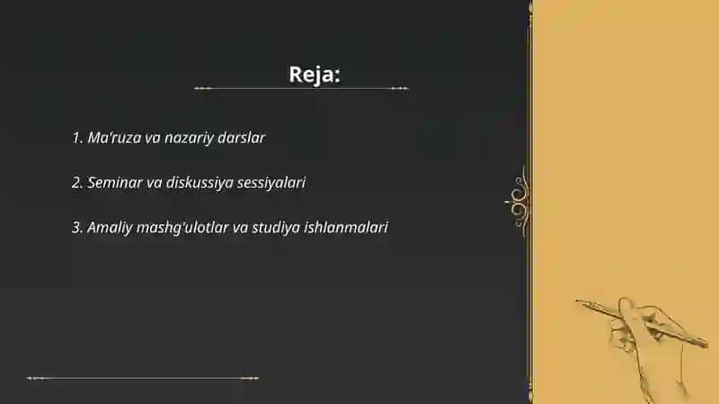 Jurnalistik taʼlimning shakllari 2