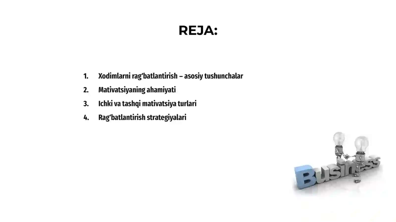 Xodimlarni ragʻbatlantirish va mativatsiyalash usullari 2