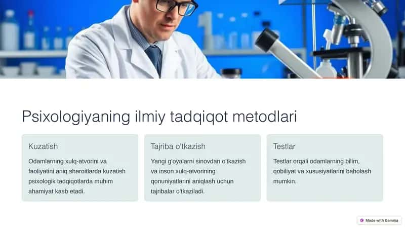 Psixologiya fani haqida tushuncha 2