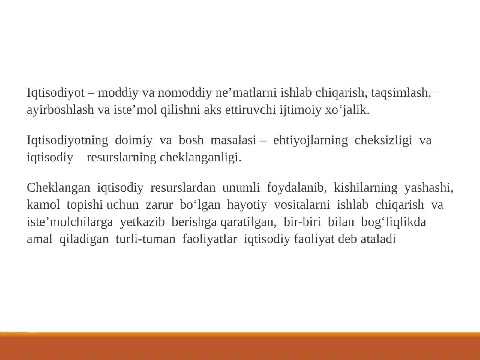 IQTISODIYOT NAZARIYASI FANINING PREDMETI VA BILISH USULLARI 2