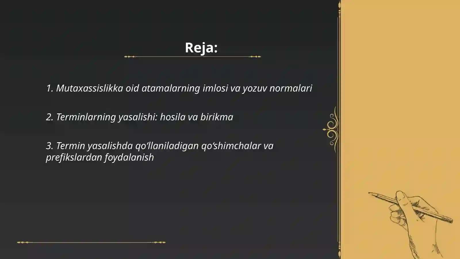 Mutaхаssislikka оid so‘z va terminlarning imlosi, yasalishi va qo‘llanilishi 2