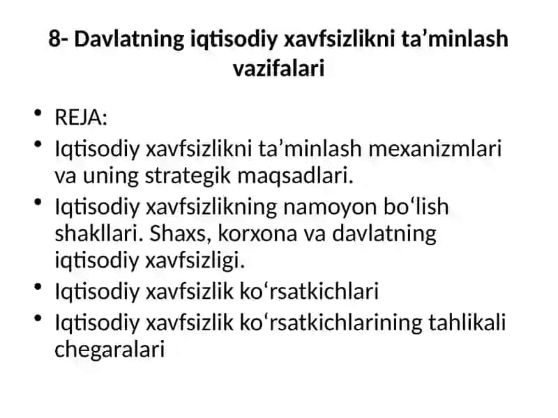 Iqtisodiy siyosatga kirish fani 2
