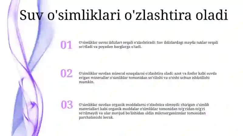 O'simliklar va suv 2