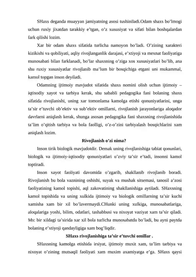 Shaxsning ta‘lim-tarbiyasi va rivojlanishida pedagogik dasturiy vositalari 2