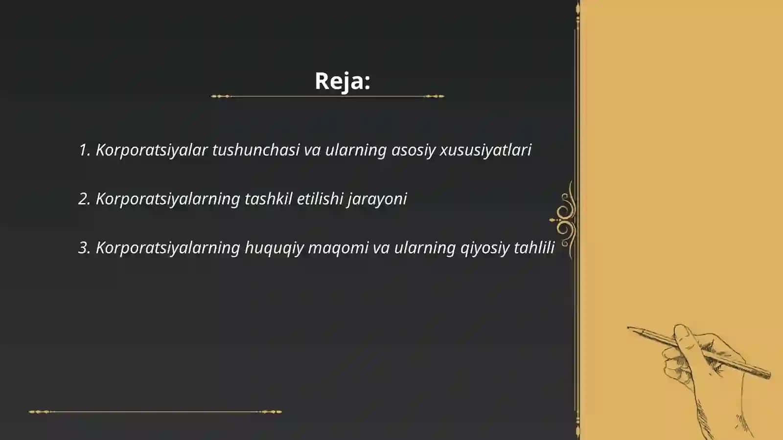 Korporatsiyalarning tashkiliy huquqiy kòrinishlari va ularni boshqarish 2