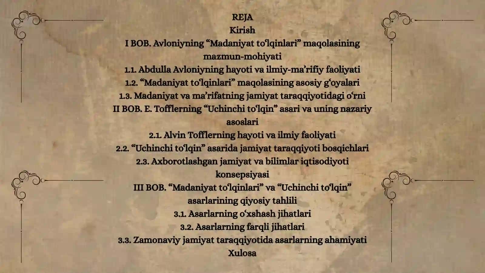 JO‘RAYEVA NOZIMANING FALSAFA FANIDAN TAYYORLAGAN MUSTAQIL ISHI 2