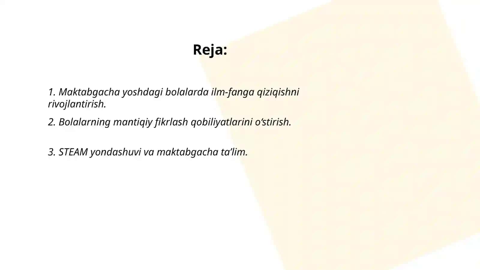 Maktabgacha yoshdagi bolalarni STEAM ijodkorligini shakllantirish 2