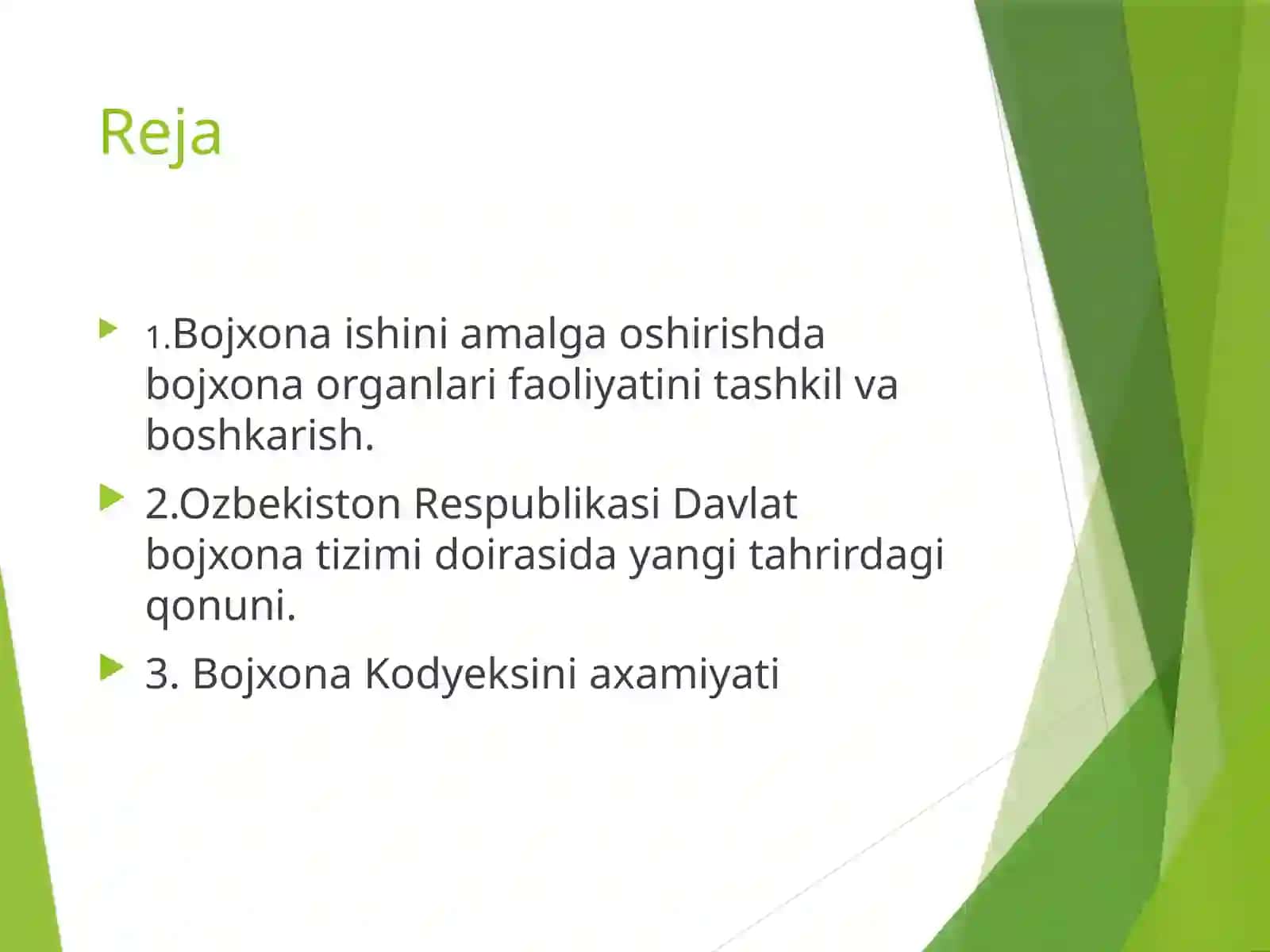 Oʻzbekiston Respublikasi davlat bojxona organlari faoliyatining huquqiy asoslari 2