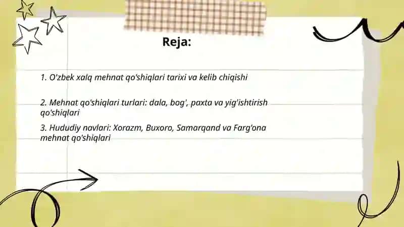O'zbek xalq mehnat qo'shiqlari 2