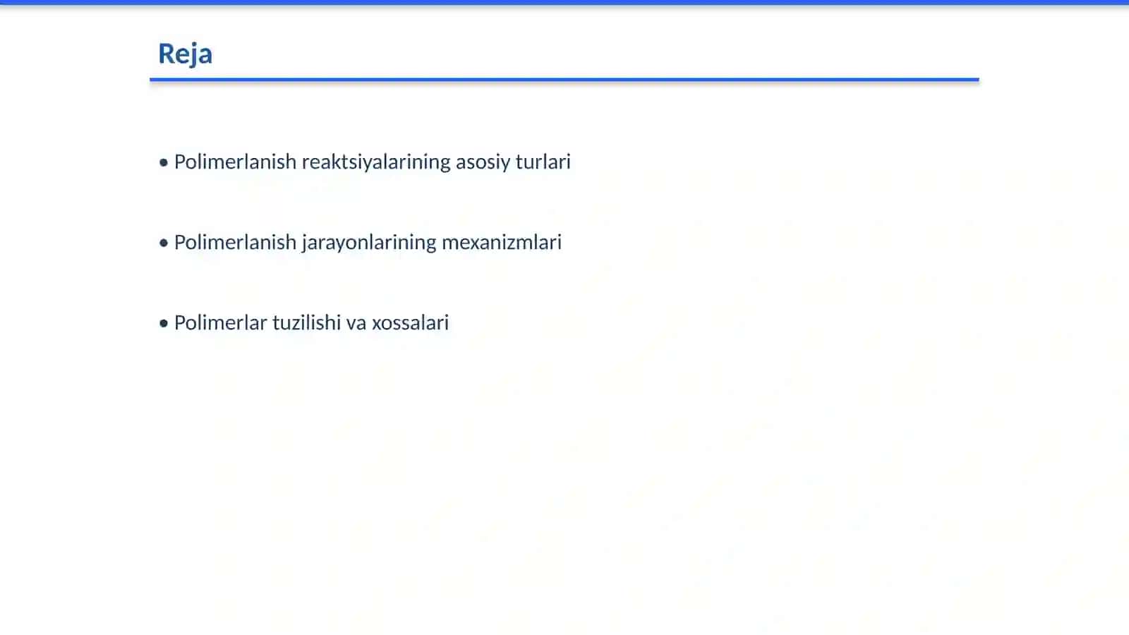 Polimerlanish reaksiyalari 2