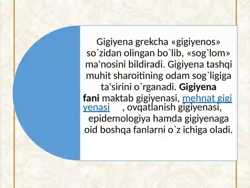 Maktabdagi bollarni o`qitish va tarbiyalash sharoitining gigiyenik talablar 2