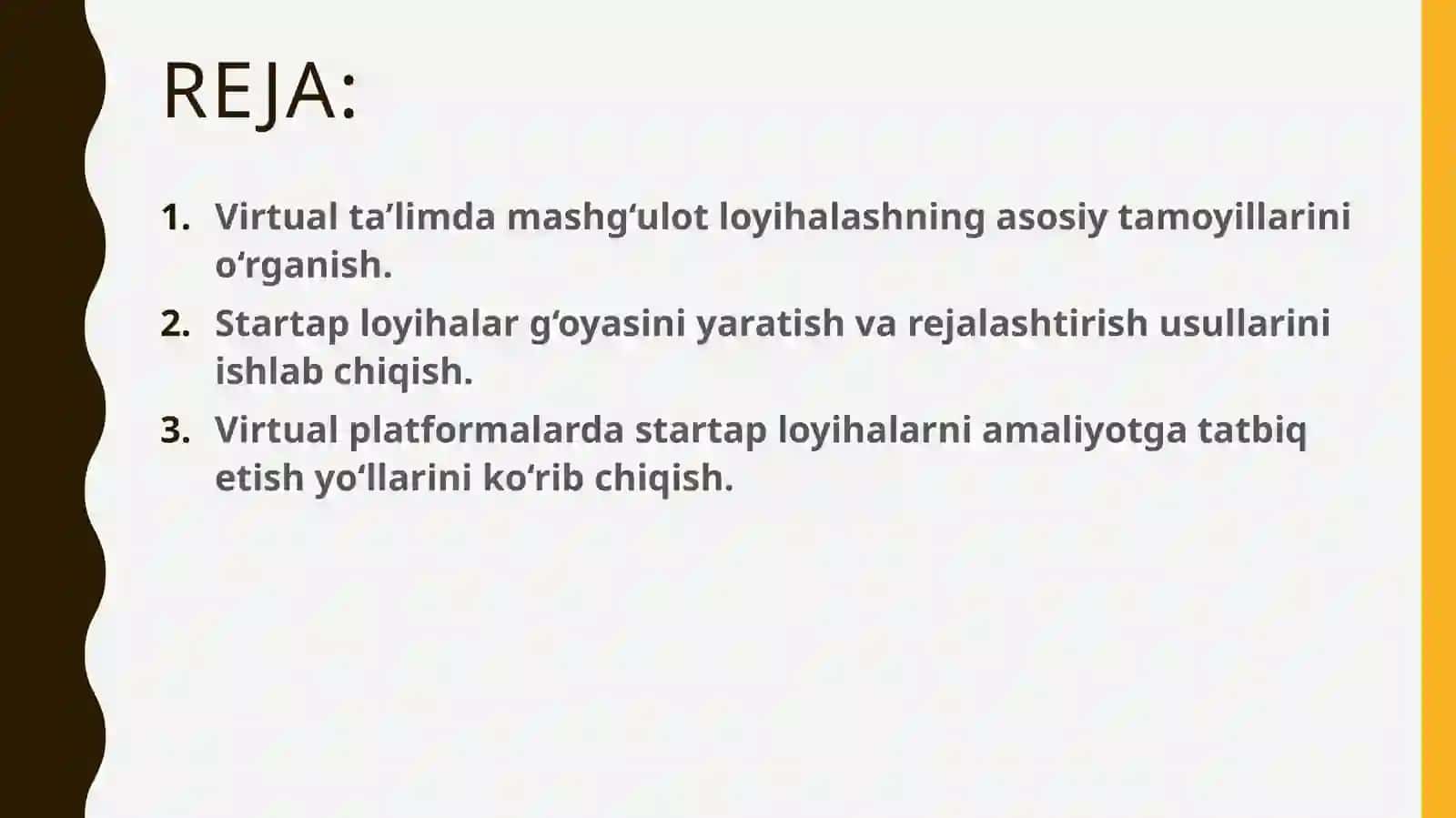 Virtualtalim uchun mashgulot loyihasi 2
