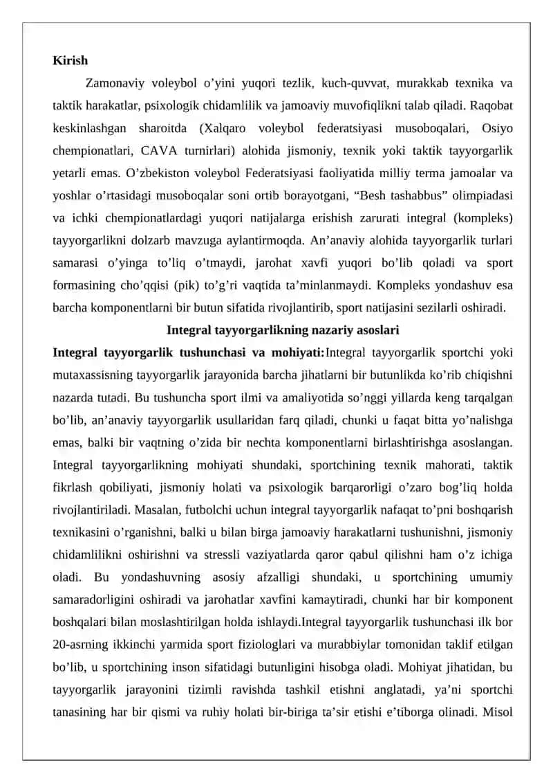Integral tayyorgarlik 2