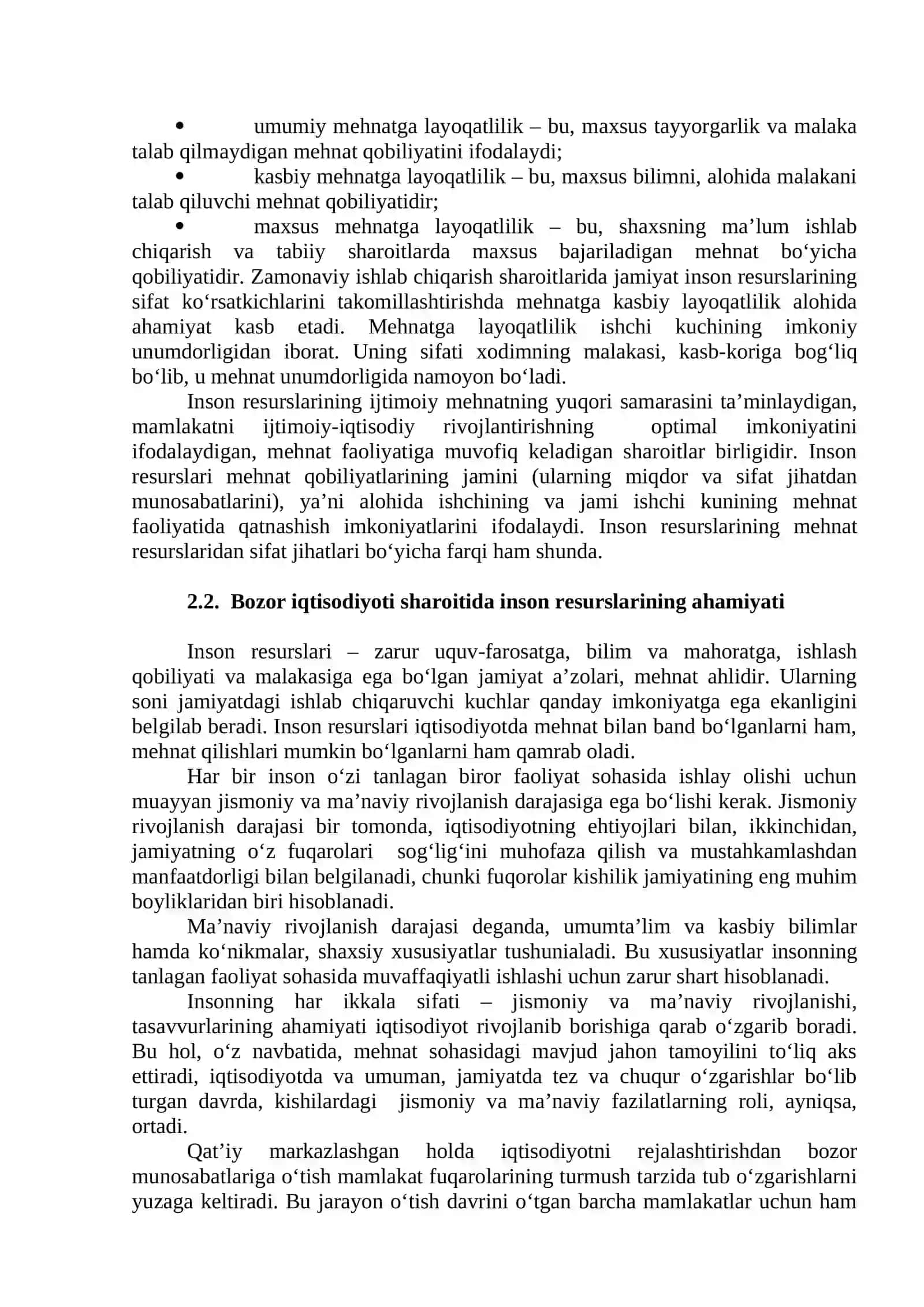 Inson resurslarining ijtimoiy-iqtisodiy mohiyati 2