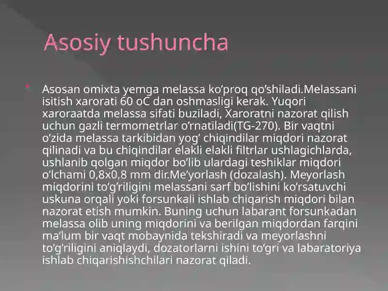 Omuxta yem ishlab chiqarishda tayyorlanadigan  xom ashyolarning xisobi 2