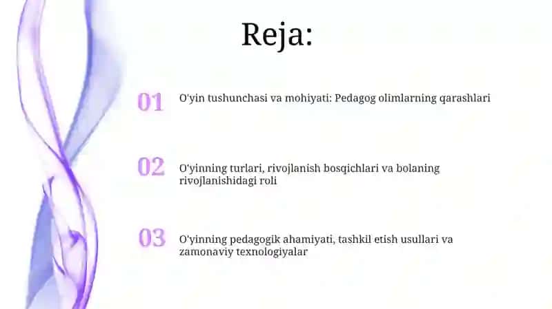 O'yin tushunchasi va mohiyati 2