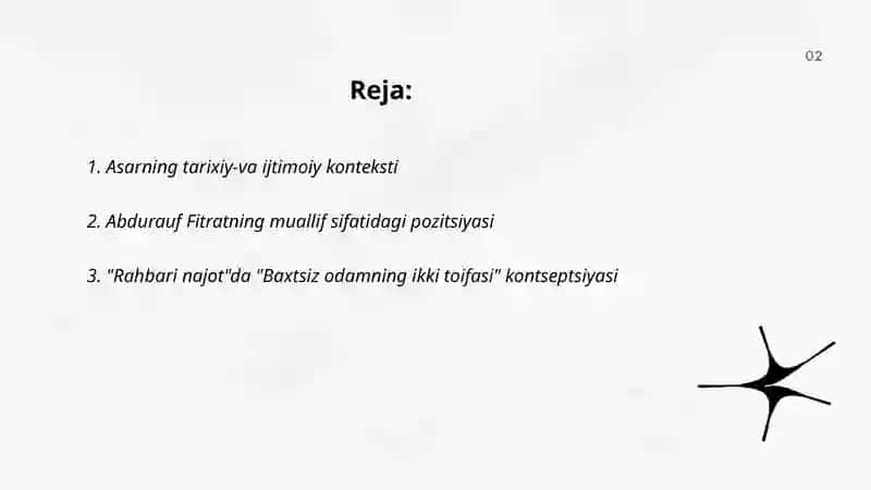 Rahbari najot,, Baxtsiz odamning ikki toifasiga oid qarashlari 2