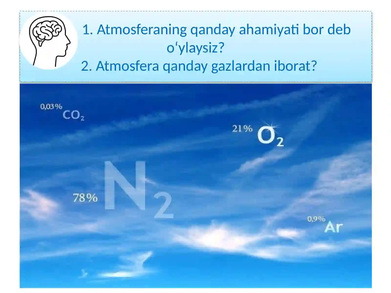 ATMOSFERANING TUZILISHI 2