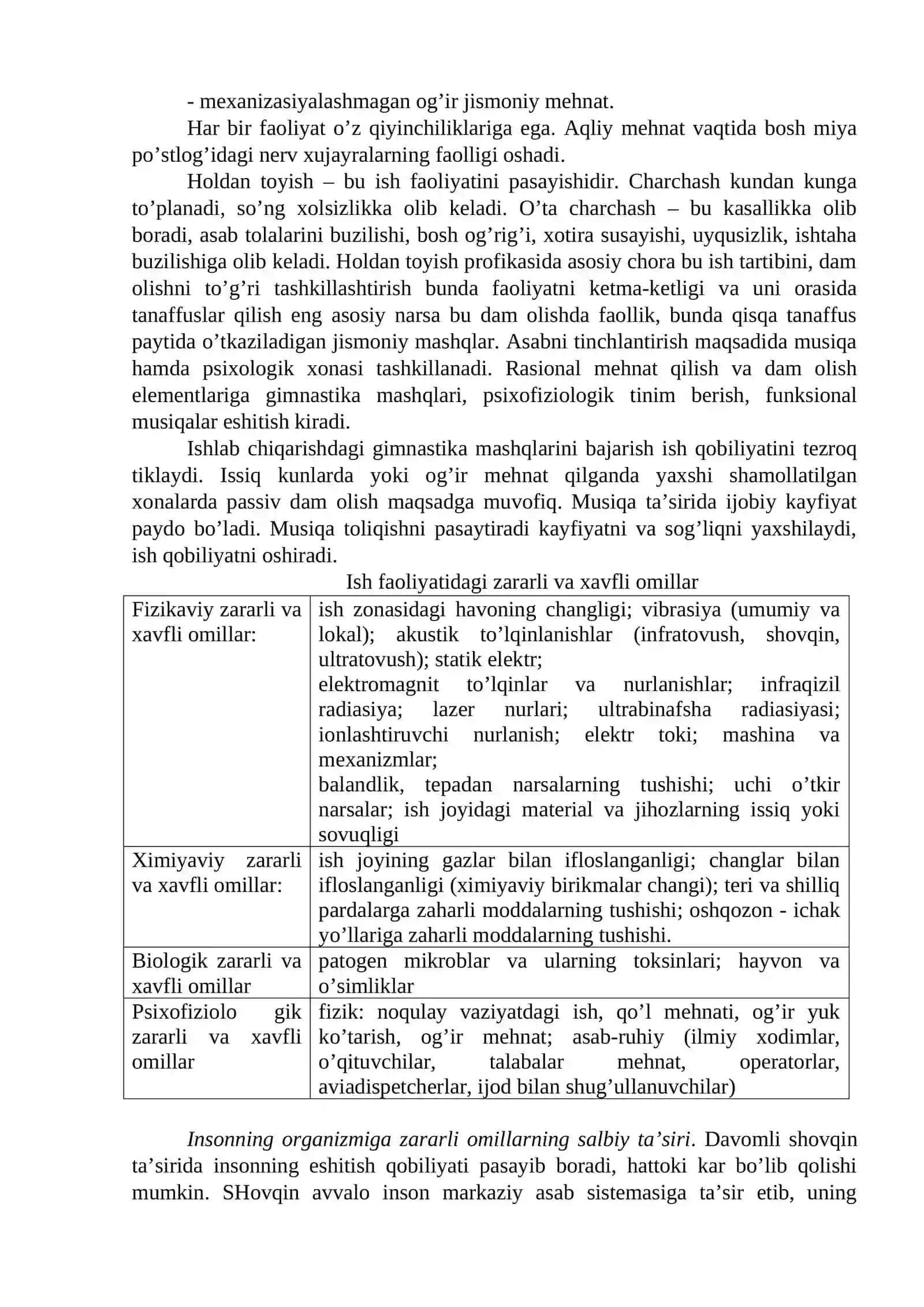 Ishlab chiqarishda sodir bo’ladigan baxtsiz xodisalar va kasb kasalliklari 2