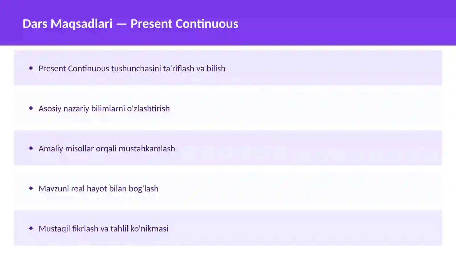 Present Simple 2